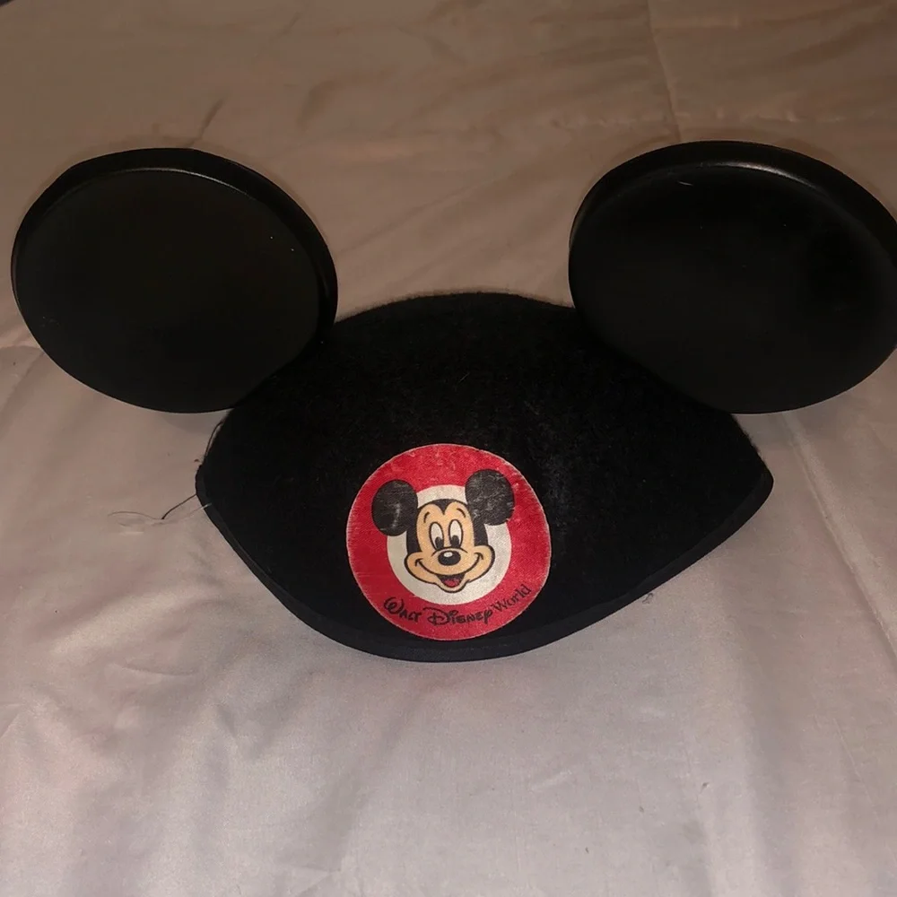 Vintage Walt disney world Mickey Mouse ears hat Andrew youth size